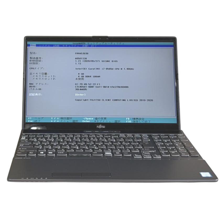 ジャンク ノートパソコン 富士通 LIFEBOOK AH53/D3 第8世代 Core i7 メモリ4GB 15.6型ワイド フルHD Webカメラ USB Type-C ブルーレイ HDMI 無線LAN Bluetooth | LIFEBOOK AH