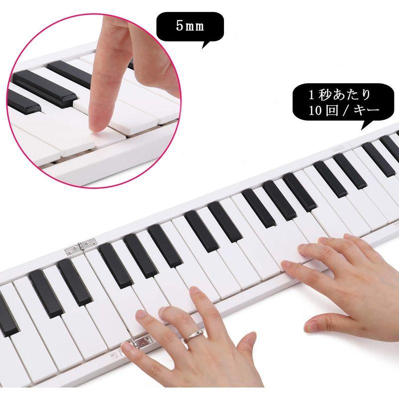 Rakuby 電子ピアノ 88鍵盤 折りたたみ式 携帯型 デジタルピアノ