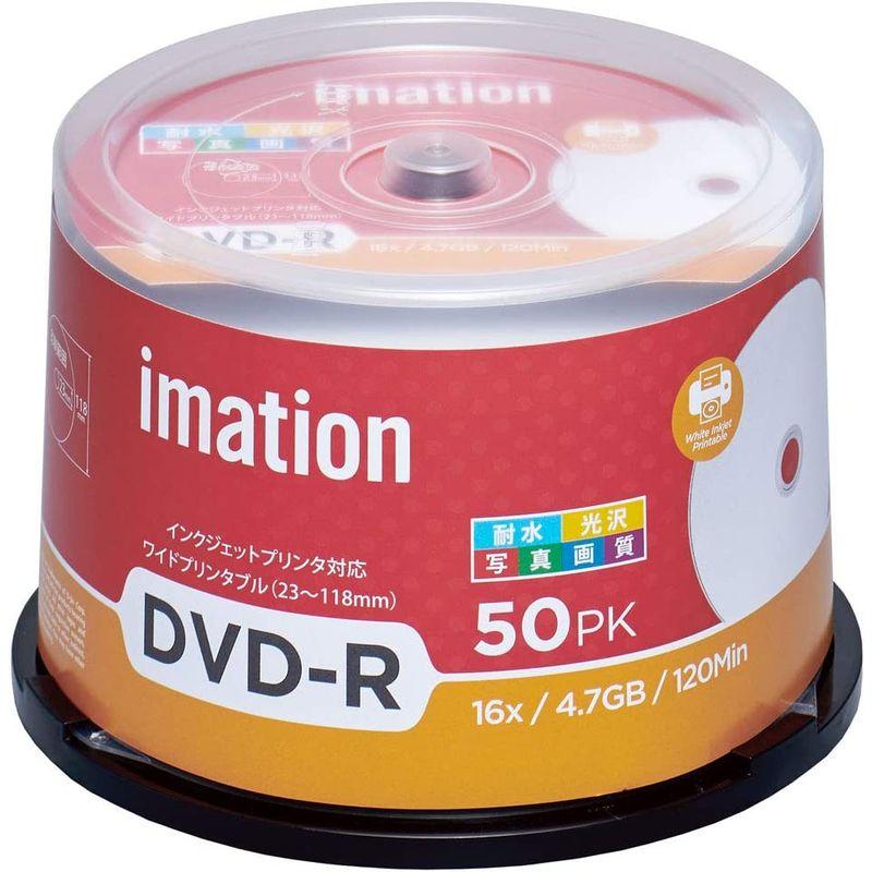 imation イメーション 1回記録(データ）用 耐水・光沢写真画質（ウォーターシールド）DVD-R IMD16WS (片面1層/1-16