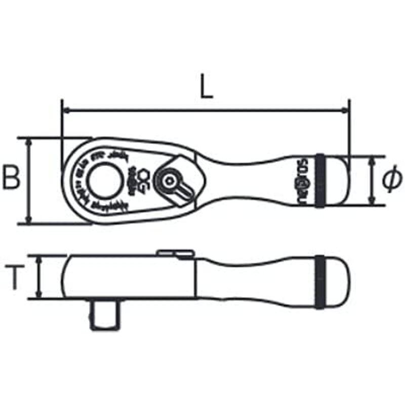青白ショップ京都機械工具(KTC) ネプロス (3 ショートラチェット