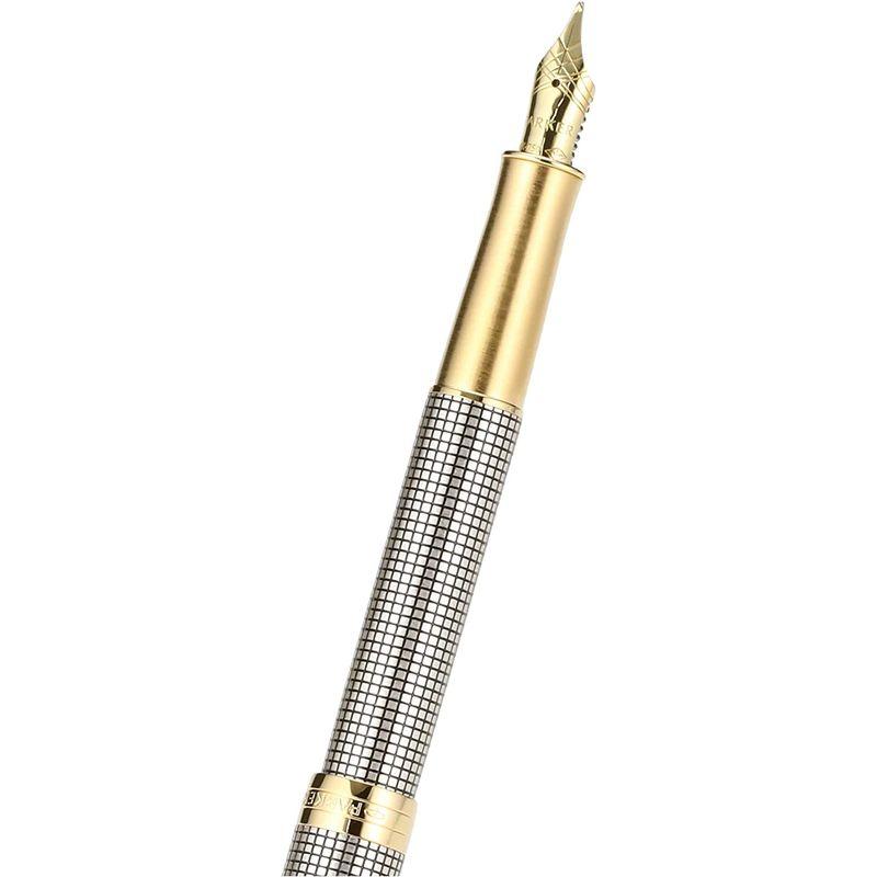 パーカー 万年筆 F 細字 ソネット プレミアム スターリングシルバー