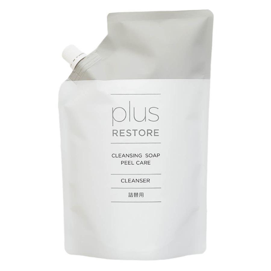 【新品】プラスリストア クレンジングソープ 泡 ピールケア 詰替用 500ml プラスリストア クレンジングソープ泡 ピールケア 詰め替え用 500mL