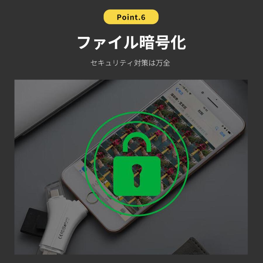 スマホ SDカードリーダー USBメモリ バックアップ iPhone Android iPad windows Mac micro USB Type C デジカメ 高速 データ転送 ブラック｜aoss｜10