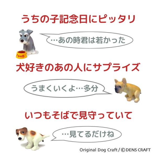 プレゼント 犬 グッズ フィギュア ヨーキー ( ヨークシャテリア ) DENS CRAFT Dog@CUBE 「 ウ●チング 」｜aota-shirota｜02
