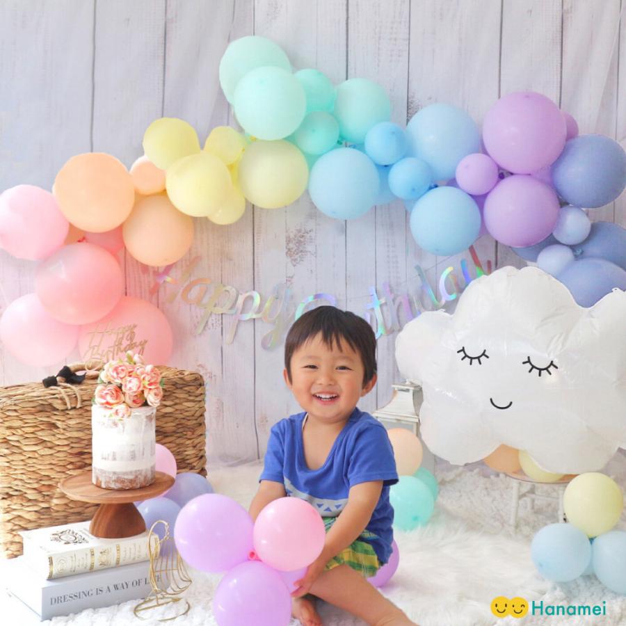 ✨ 2歳 飾り付け お誕生日バルーン レインボー 虹の誕生日 Amazon