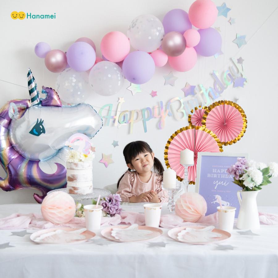 バースデー デコレーション セット ユニコーン 誕生日 バルーン
