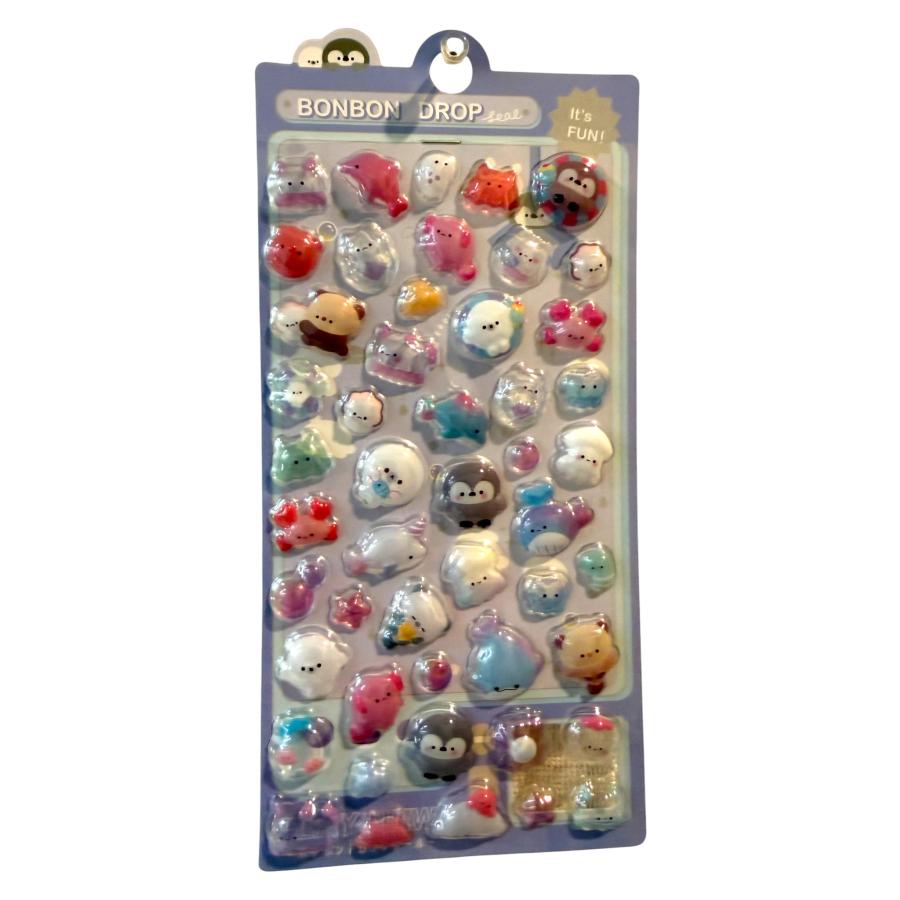 海の生き物 ペンギン クジラ イルカ アザラシ ぷくぷく 立体 ボンボン