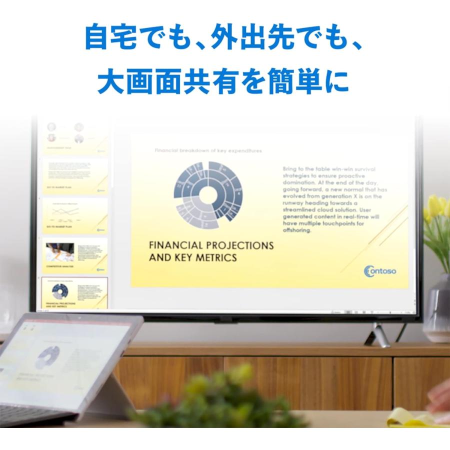 マイクロソフト 4K ワイヤレス ディスプレイ アダプター UTH