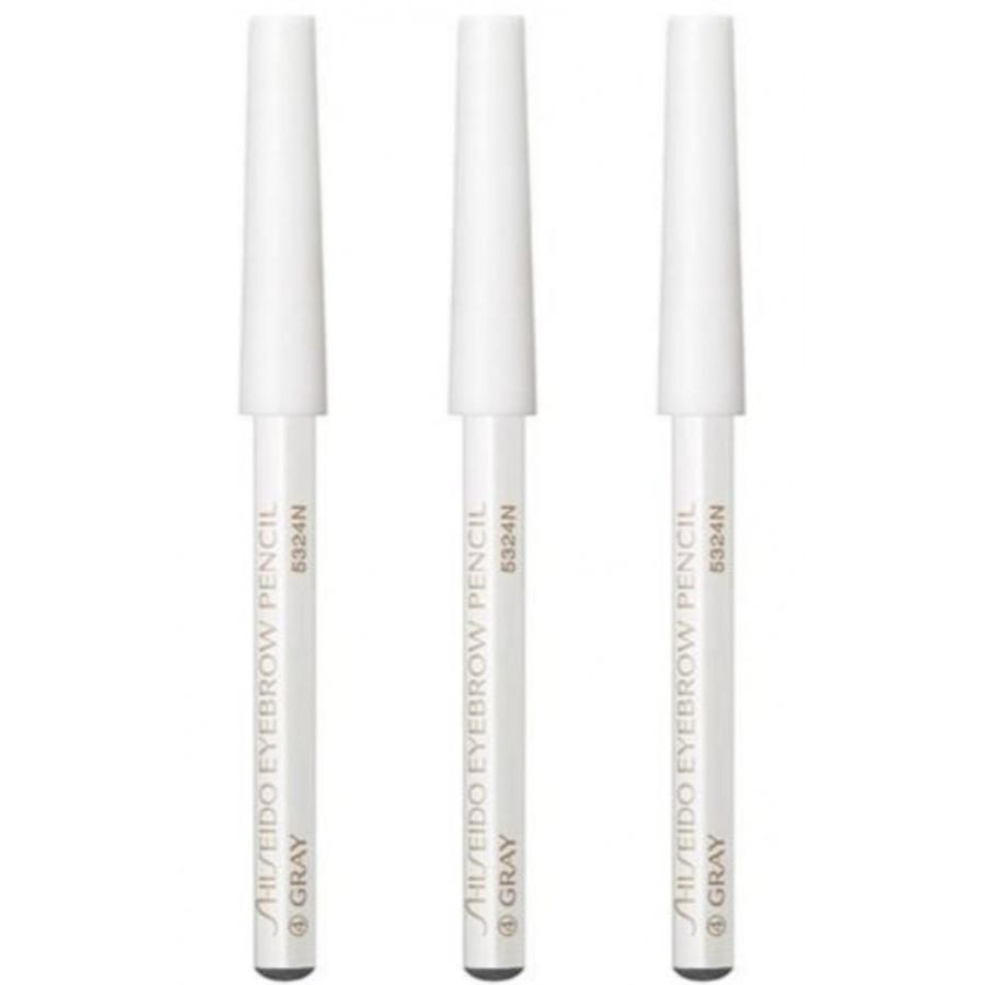 資生堂 マズミエンピツ 4番 グレー アイブロウペンシル SHISEIDO（資生堂） 3セット 眉墨鉛筆 4 グレー アイブロウ ペンシル