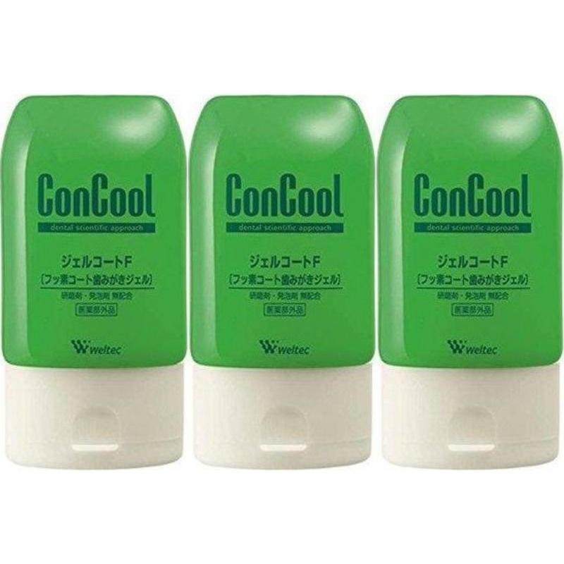 3セット ウエルテック ジェルコートF フッ素コート歯みがきジェル 90g