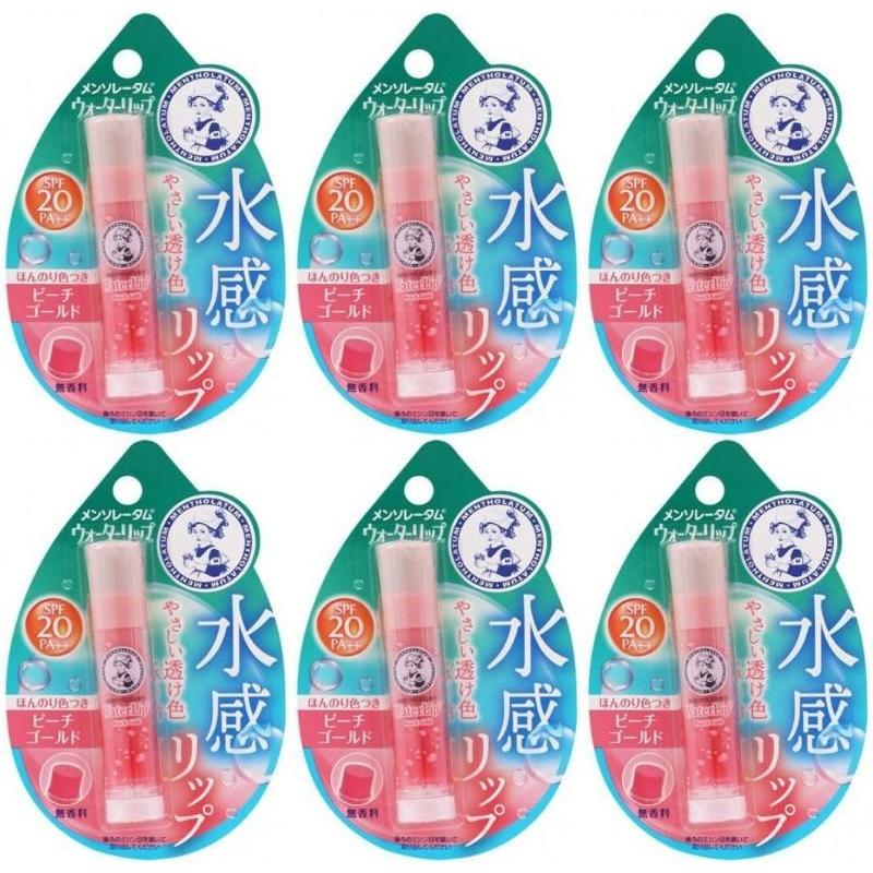 6セット メンソレータム ウォーターリップ 色付きタイプ ピーチ