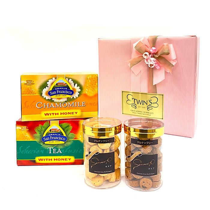 はちみつ紅茶とキヌアクッキーのギフトセット ラッピング無料 熨斗のし お礼 内祝い 箱入り お返し 3000円 00円 グルテンフリー ヘルシー おしゃれ ギフトショップトゥインズyahoo 店 通販 Yahoo ショッピング
