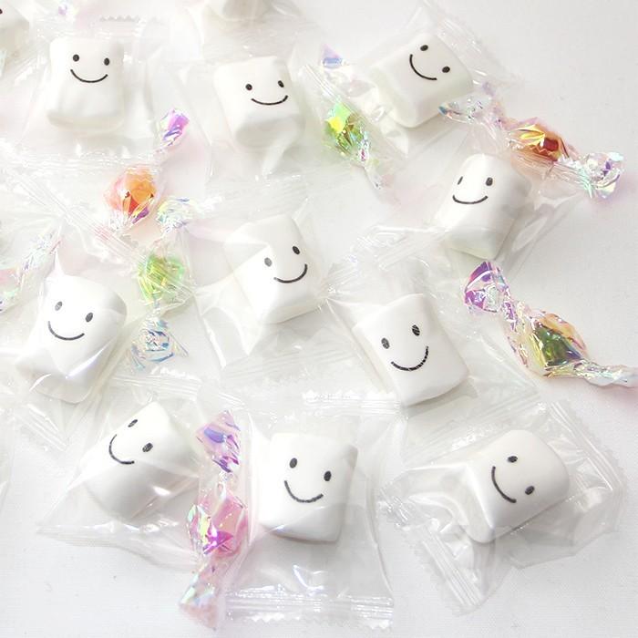 スマイルマシュマロ金平糖セット 選べるメッセージ 結婚式 お返し 子供
