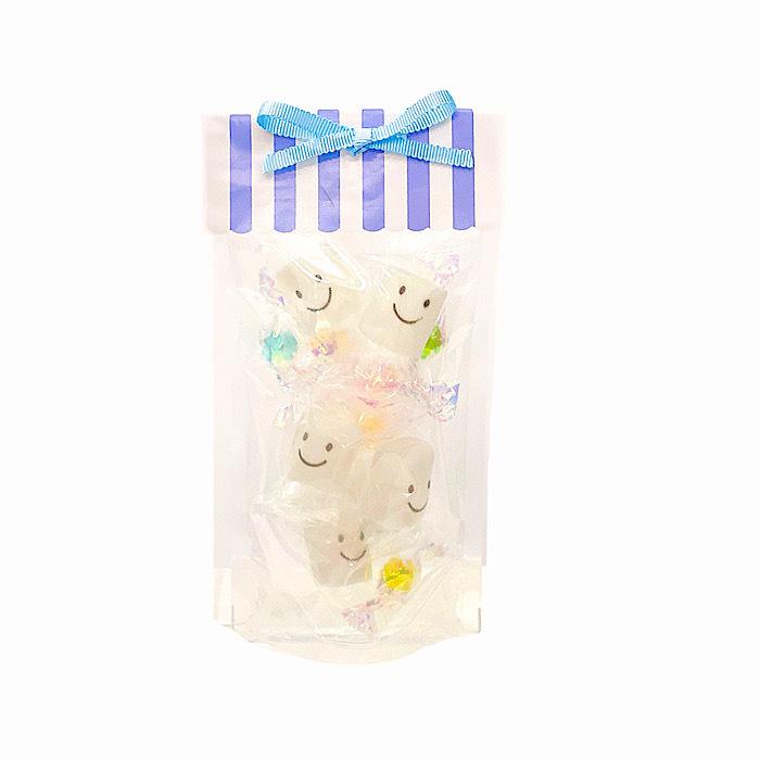 スマイルマシュマロ金平糖セット 選べるメッセージ 結婚式 お返し 子供