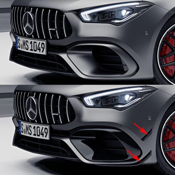ベンツ　CLA AMG ライン　後期用　純正カナード　上下セット 純正 C118 / X118 AMG CLA45用 AERODYNAMIC フロントバンパー カナード