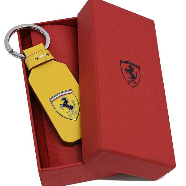 Ferrari純正レザーベースSFキーリング(イエロー) : AOYAMA PITIN