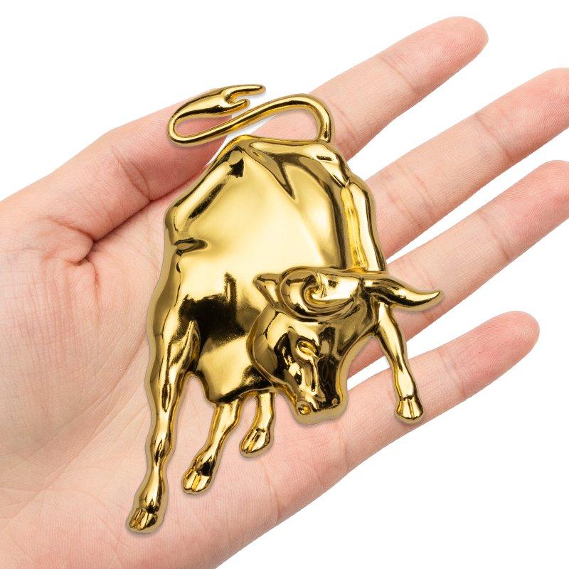 ユニバーサル金属ステンレスバッジ ランボルギーニ エンブレム 3D