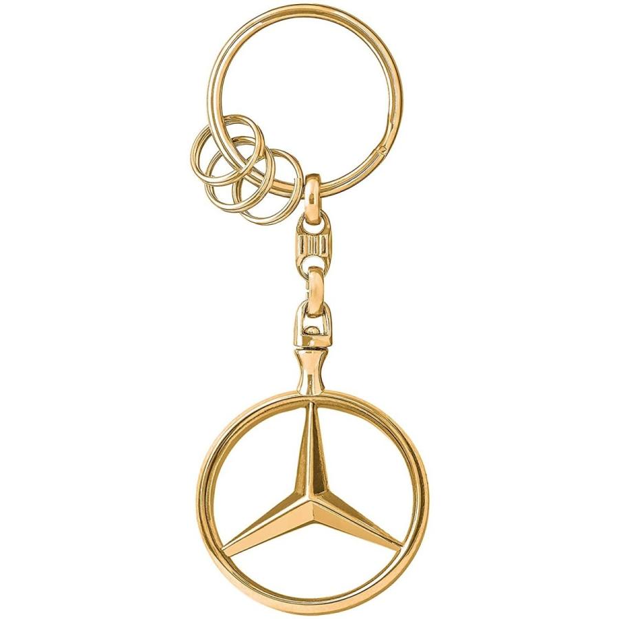 純正 Mercedes Benz Collection キーホルダー オープンスター ゴールド 