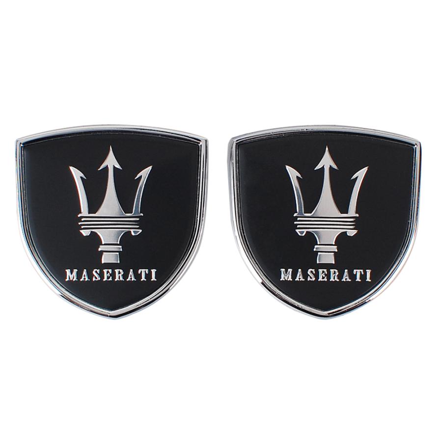 熱い販売 3d マセラティトライデントエンブレム アップグレードスタイリングトリム 2個セット Commerces Boutique