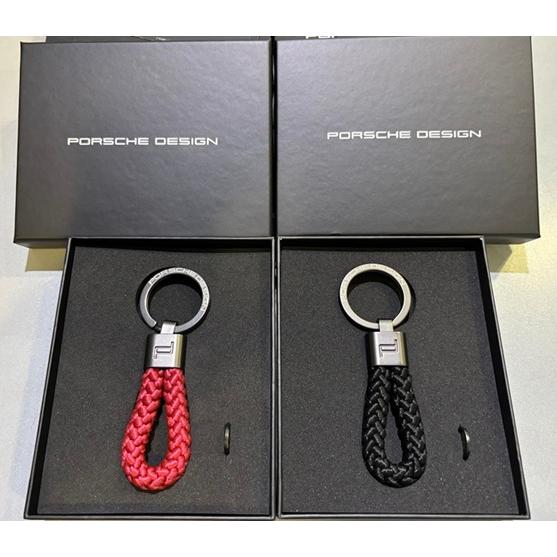 純正 Porsche design ポルシェ デザイン レザー コード キーホルダー