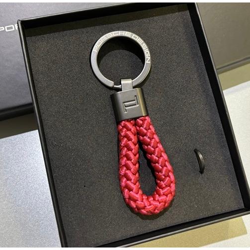 純正 Porsche design ポルシェ デザイン レザー コード キーホルダー