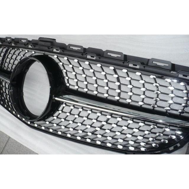 最高品質 W205 前期車用 C450/C43ルック ダイヤモンドグリル 最高品質 W205 前期車用 C450/C43ルック ダイヤモンドグリル