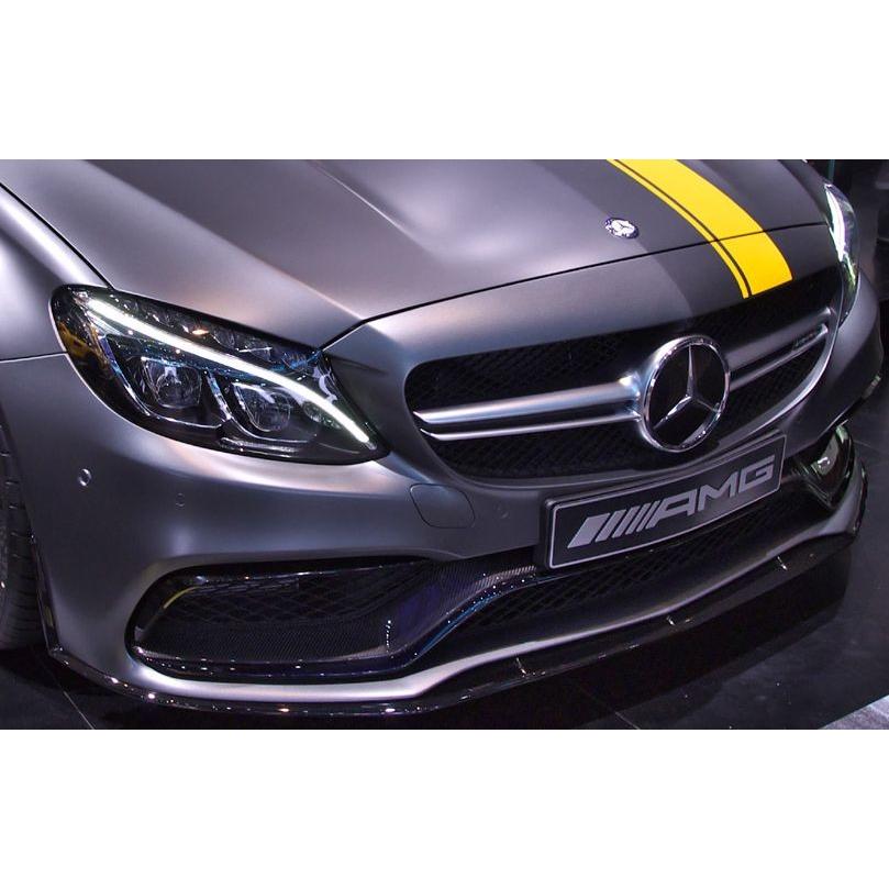 正規 AMG W205 C63 クーペ Edition1 フロント リップ スポイラー 3pcs