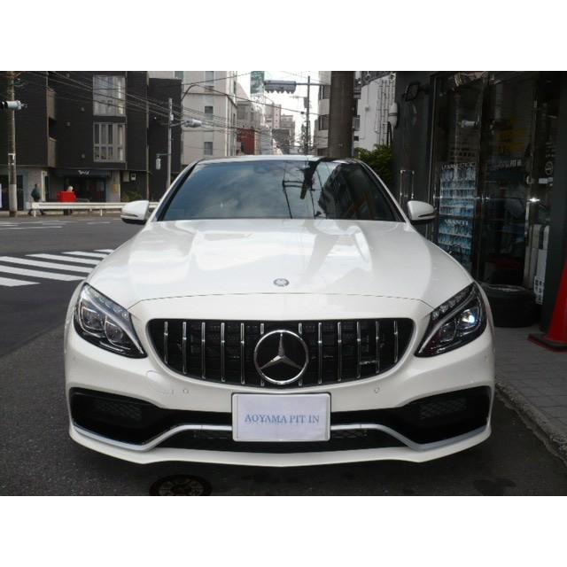純正 W205 AMG C63 後期 パナメリカーナ フロント グリル＆センター