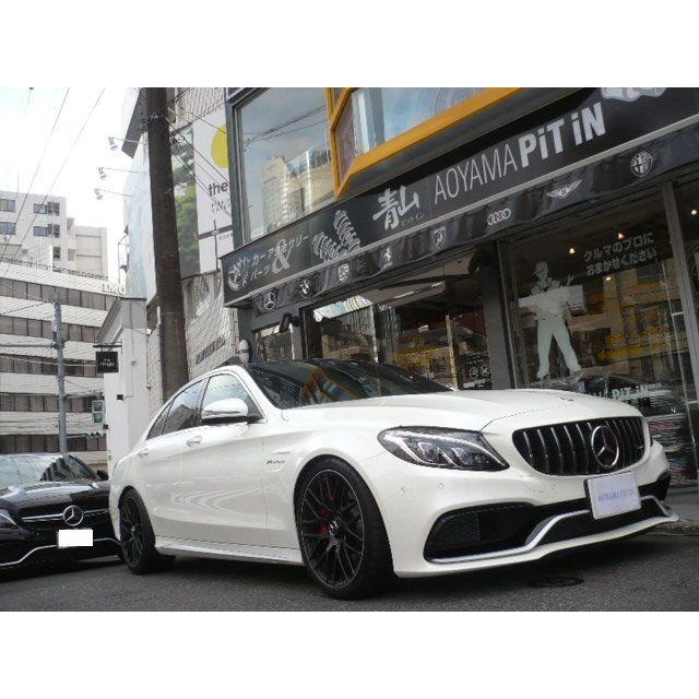 純正 W205 AMG C63 後期 パナメリカーナ フロント グリル＆センター