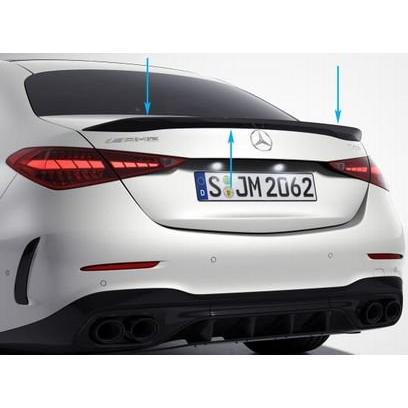 純正 W206 AMG C43 トランクスポイラー グロスブラック : AOYAMA PITIN