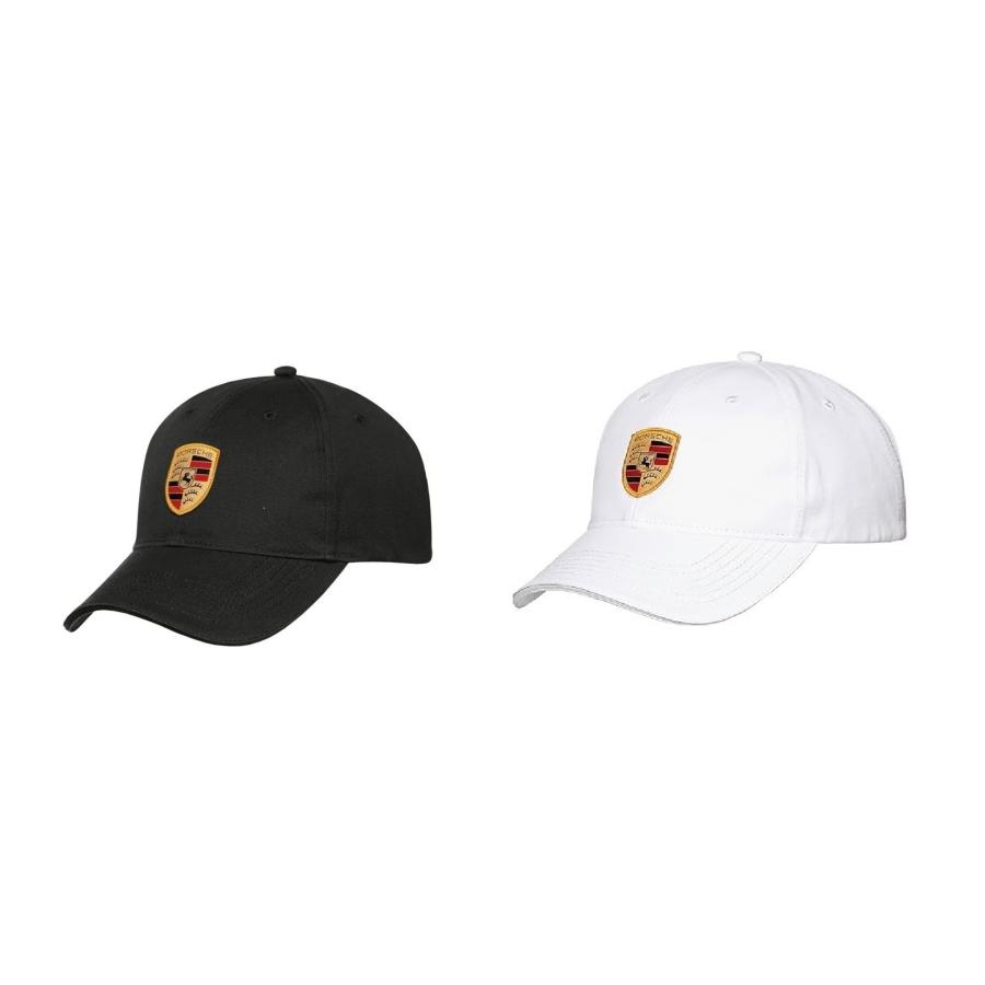 純正 Porsche ポルシェ クレスト ロゴ付き キャップ 帽子 ブラック