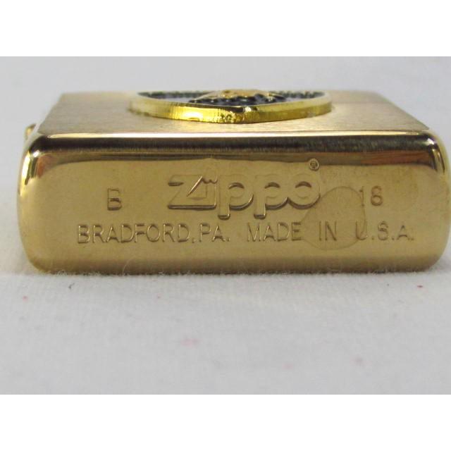 Zippoオイルライター(USA製) LAMBORGHINIロゴ（ゴールドベース