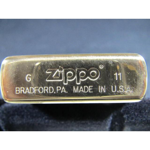 Zippoオイルライター(USA製) ボルボロゴ（ゴールドベース） : AOYAMA