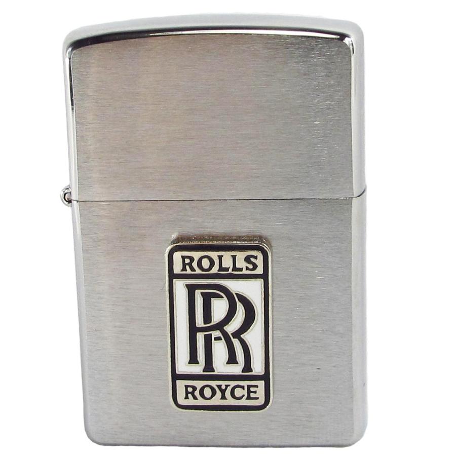 Zippoオイルライター(USA製) ROLLSROYCEロゴ（シルバーベース） ZIPPOSYA9AOYAMA PITIN 通販