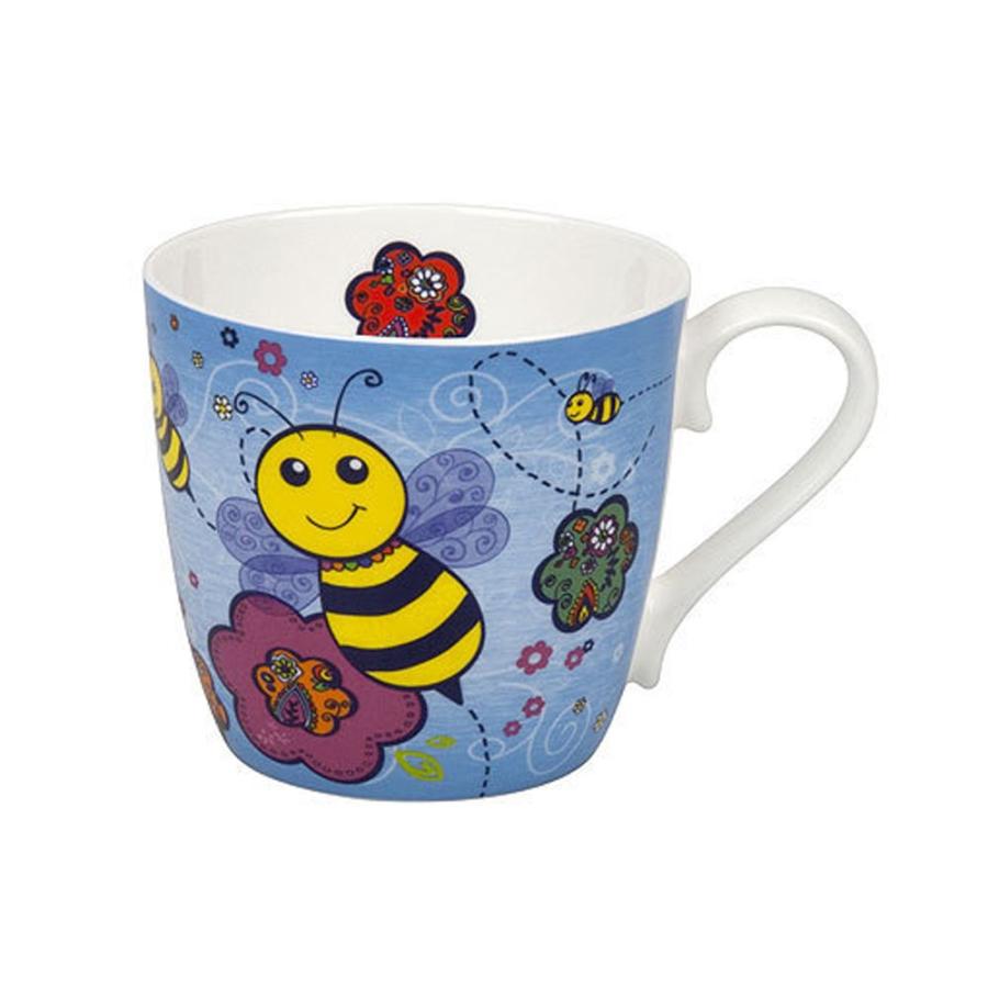 コーニッツ マグカップ ドイツ KONITZ 青いミツバチ　Mug Bee Blue ボーンチャイナ｜aoyamarozeshop