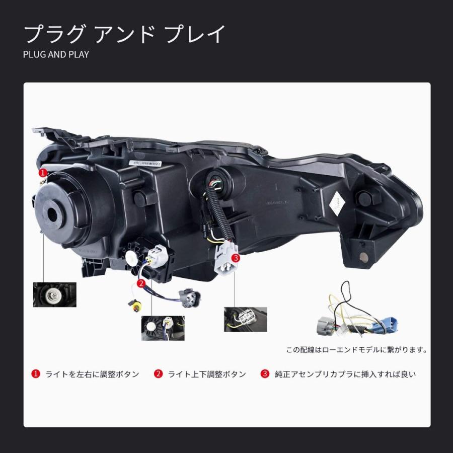 トヨタ 86 ヘッドライト 86GT  ZN6 スバル BRZ ヘッドライト ZC6  流れるウインカー機能付 HIDバルブとバラスト無料付属 ディライト一体化ヘッドライト H24〜R01｜aoyamashop｜09