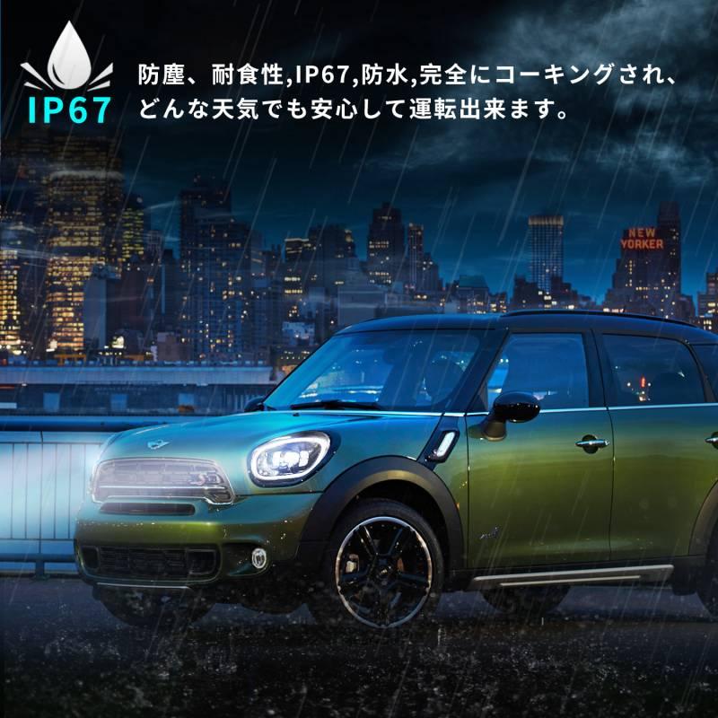 MINI 送料無料 R60 ミニ クロスオーバー ヘッドライト7色RGB 