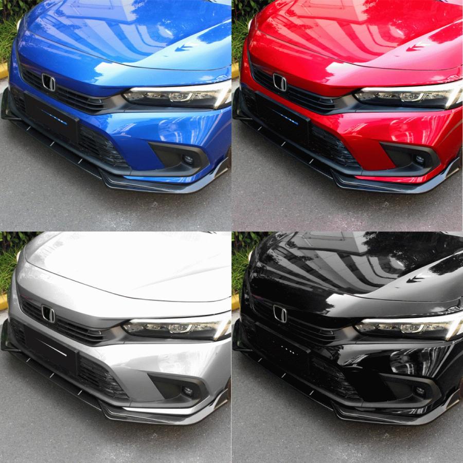 送料無料 ホンダ シビック11代目 ハッチバック EX LX FL4 FL1 フロントリップ フロントバンパー リップカバー フロントスポイラー カーボン調 R03~R04 | ホンダ | 02