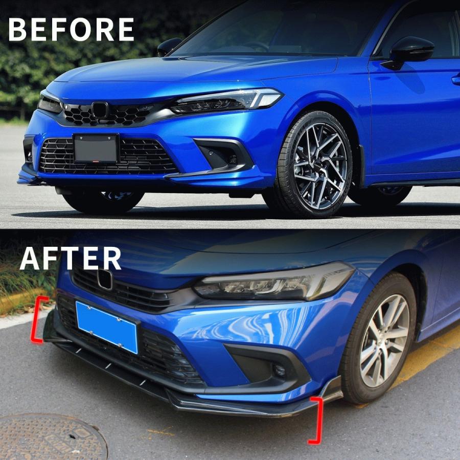 送料無料 ホンダ シビック11代目 ハッチバック EX LX FL4 FL1 フロントリップ フロントバンパー リップカバー フロントスポイラー カーボン調 R03~R04 | ホンダ | 03