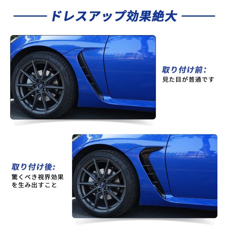 86 新型スバル BRZ フェンダートヨタ GR86 フェンダー ステッカー 空気 