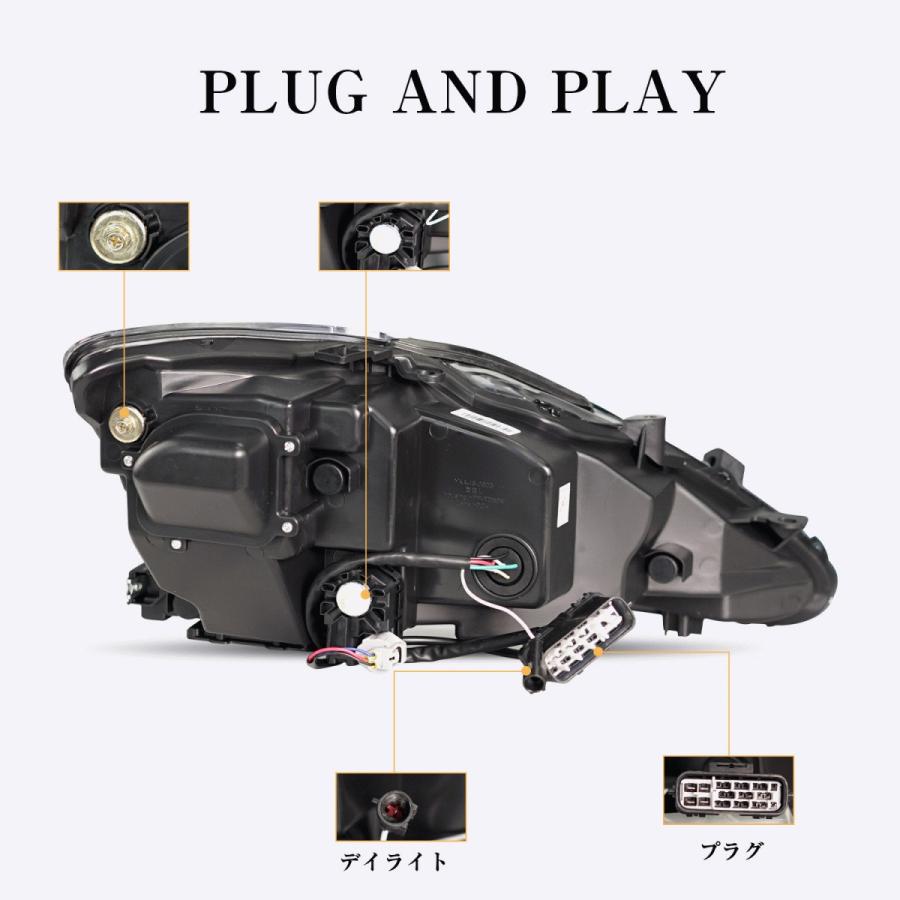 送料無料 レクサス IS ヘッドライト IS250 IS250C IS350 ISC ISF 流れるウインカー ディライト機能 LED一体化 クリアーレンズ H17〜H24 １年保証_6