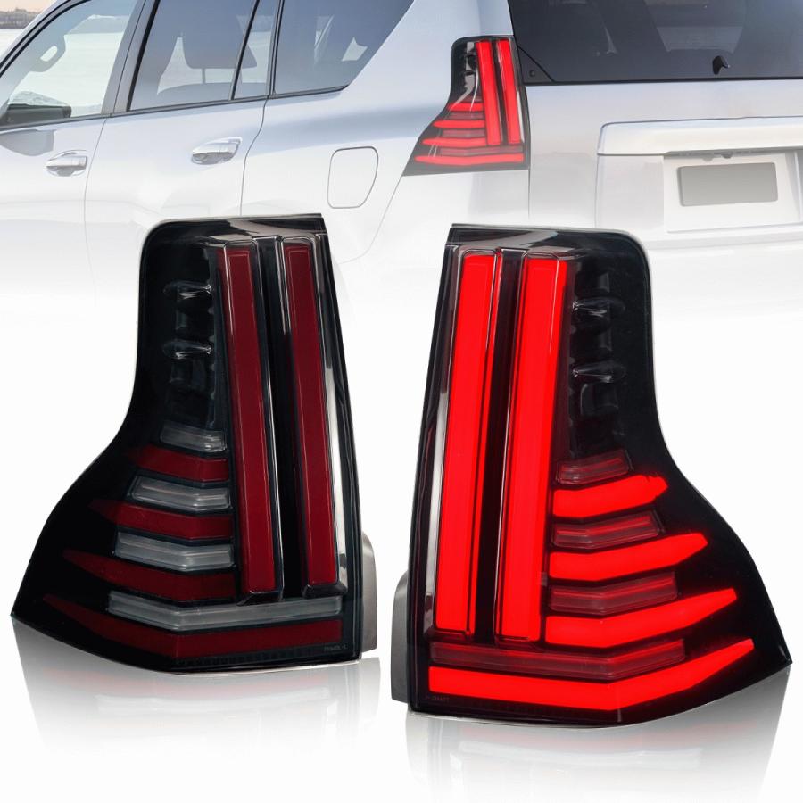 プラド150 LEDテールランプ(クリア色) 左右セット オープニング機能付