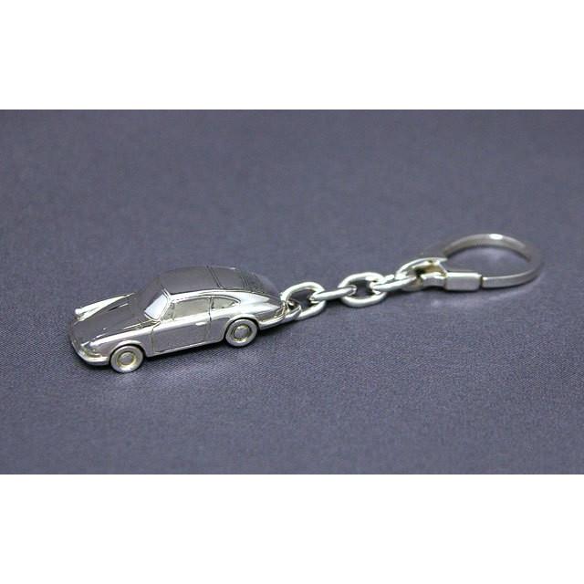 ポルシェ ミニカー型キーホルダー シルバー
