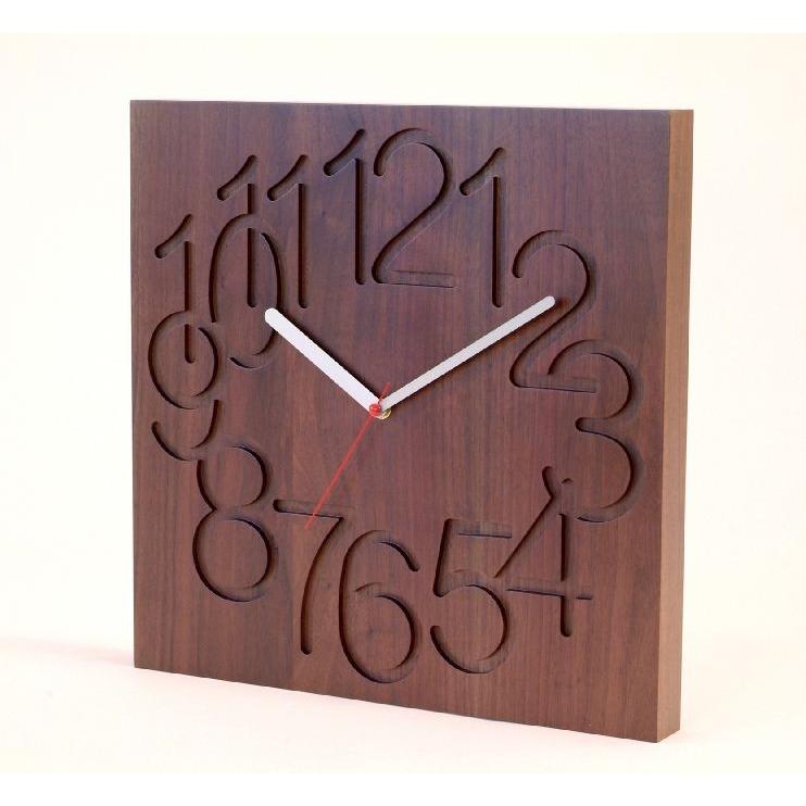 cosine コサイン 無垢 MUKU時計 ウォルナット 置時計 掛時計 木製