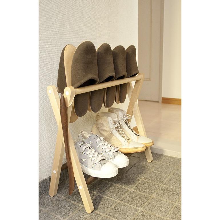 cosine（コサイン） スリッパ＆シューラック 木製 SR-02CM 旭川家具