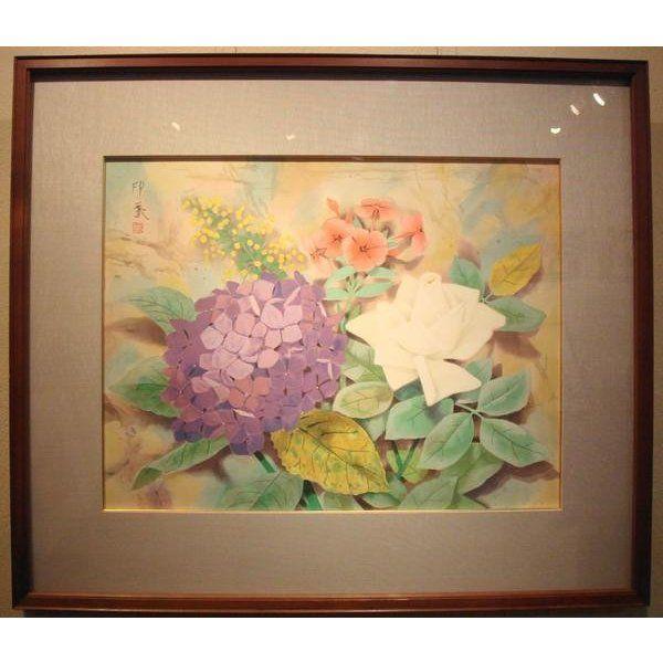 アンヌ・マリー『陽のあたる池』リトグラフ【真作保証】 絵画