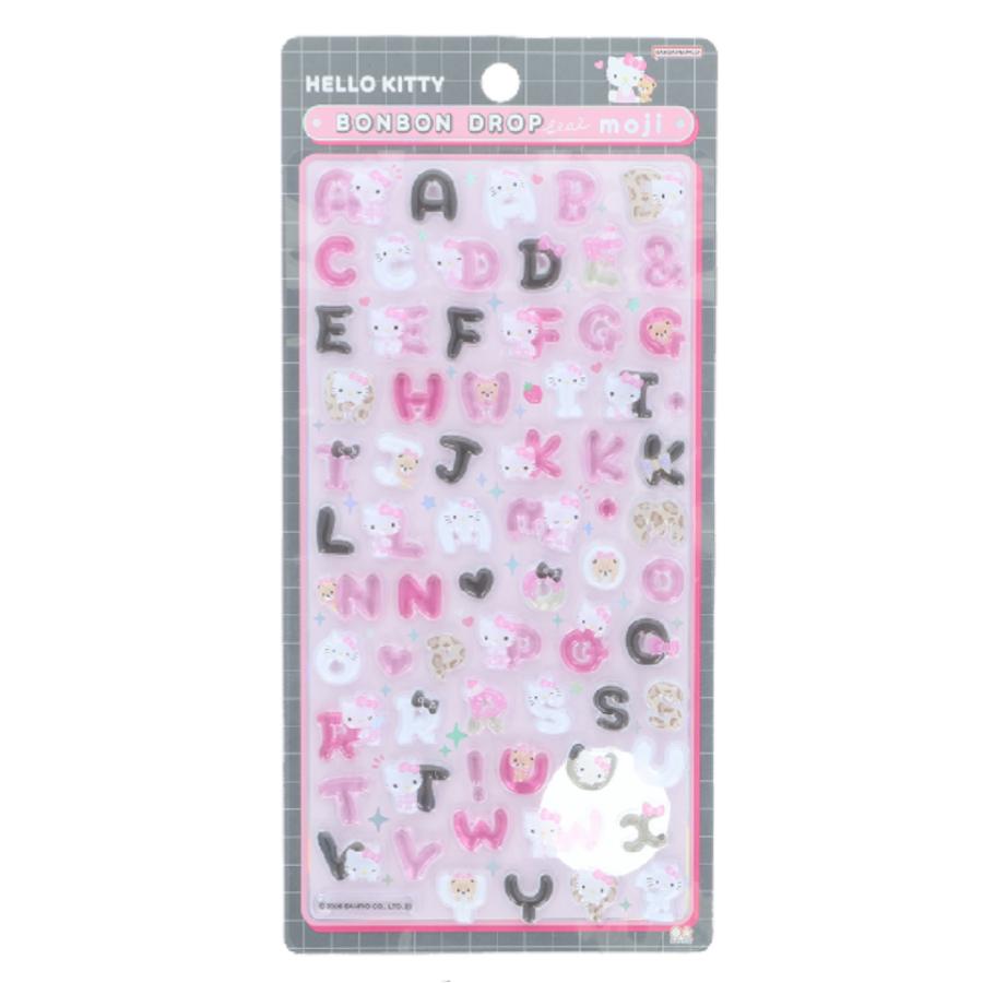 国内正規品　 ボンボンドロップシール  新作サンリオmoji サンスター文具 正規品 ボンボンドロップシール サンリオmoji 全8種