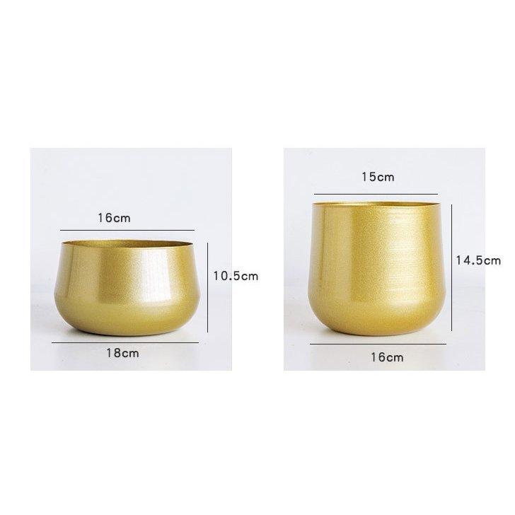 植木鉢 花瓶 プランター おしゃれ 鉢植え 花 栽培 プレゼント ギフト 母の日 通販 かわいい ガーデニング ゴールドベーシック ナチュラル 華やか 鉢 プランターカバー カラー B 14newton Com