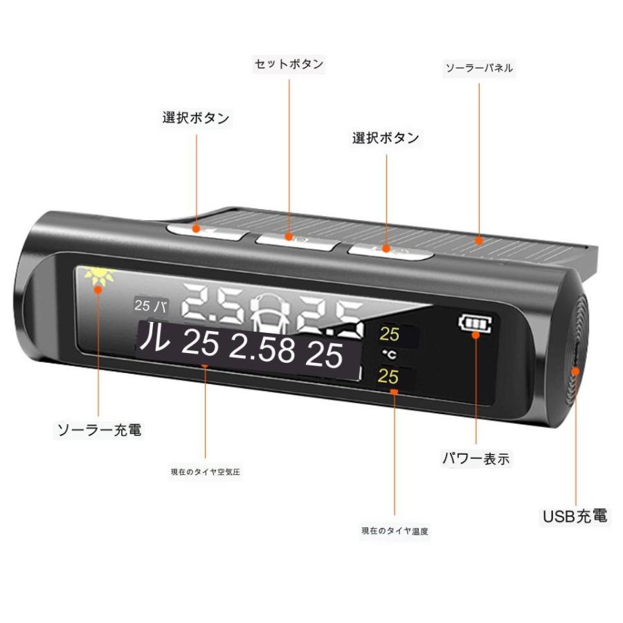 2026改良型 日本語Ver タイヤ空気圧センサー A105 TPMS 自動車用