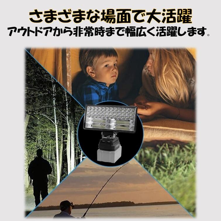 ワークライト マキタ互換 USB充電付き 180W LED 18V 投光器 DIY ワークライト マキタ互換 USB充電付き 180W LED 18V 投光器 DIY